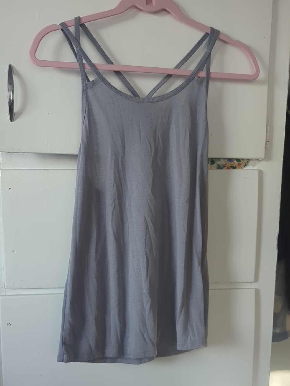 Light Gray Double-Strap Tank